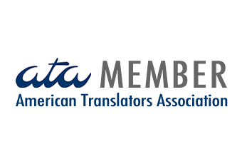 American Translators Association member logo